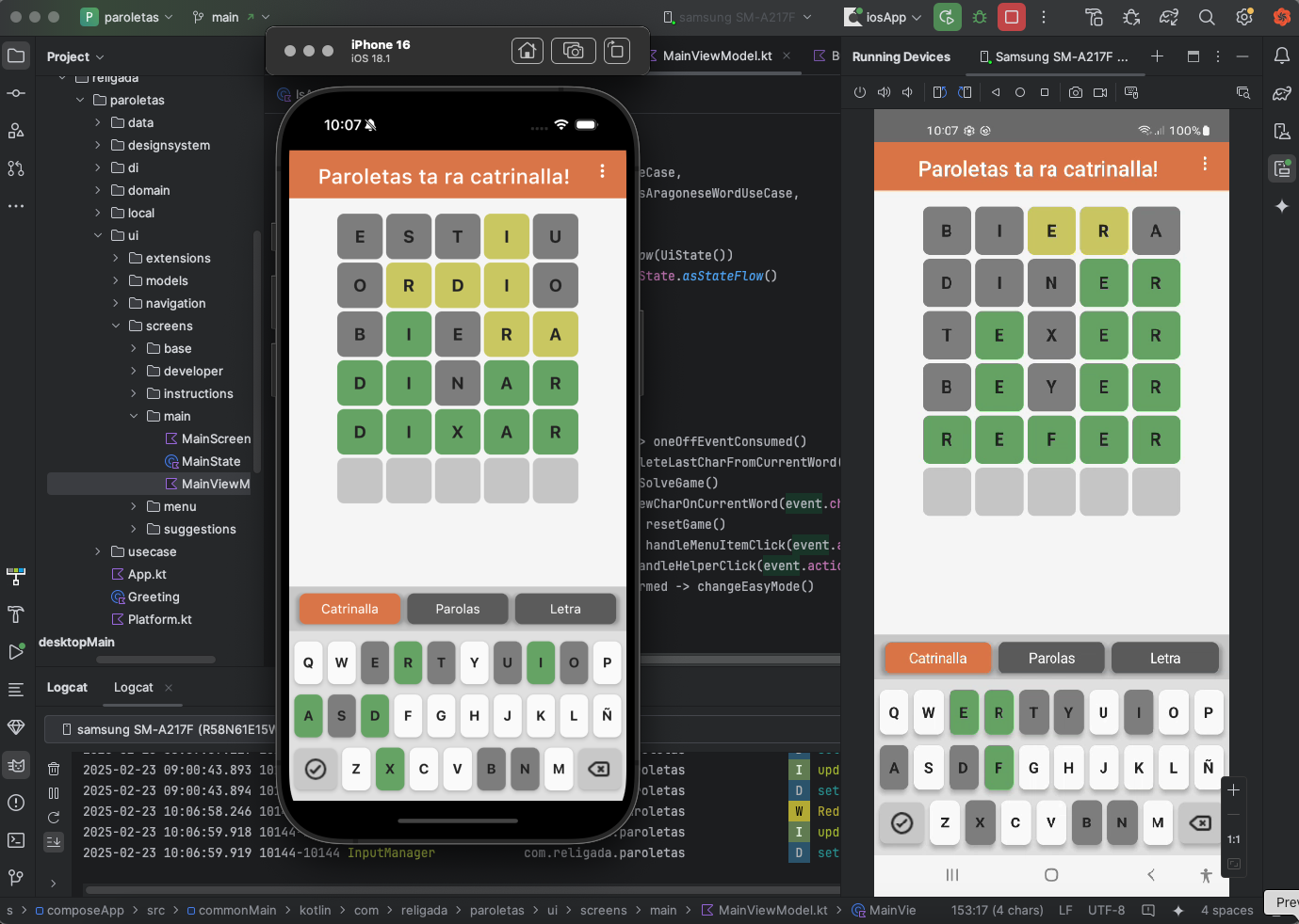 Kotlin Multiplatform Android ios